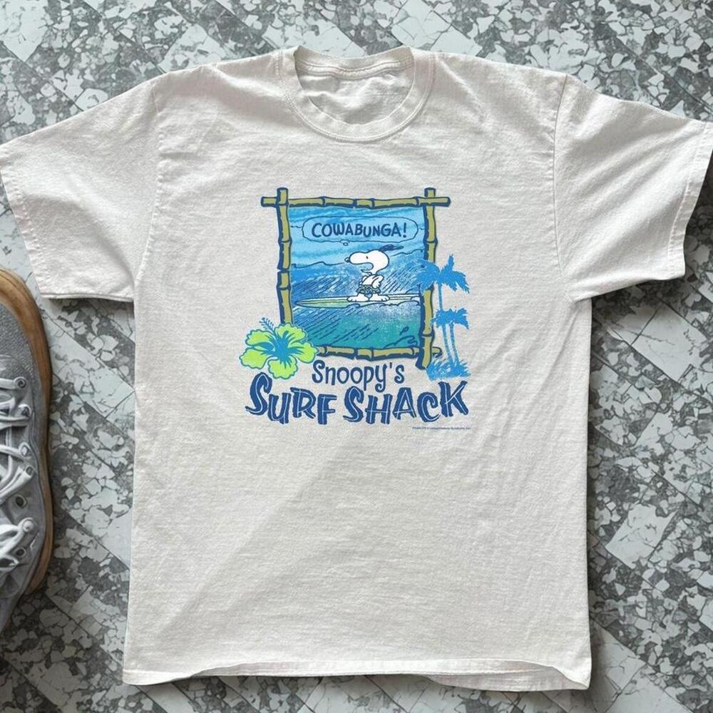 Snoopy_S Surf Shack White T-Shirt